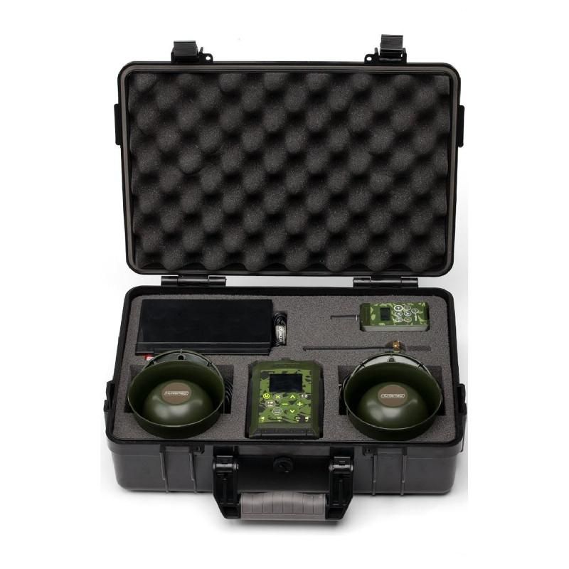 Электронный манок Hunterhelp PRO 3M, набор в кейсе (ALFA 2 шт, пульт ДУ, полная фонотека, АКБ)